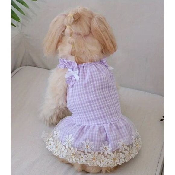 Lavender Dog Cat Pet XS Dress NWOT - Picture 1 of 5